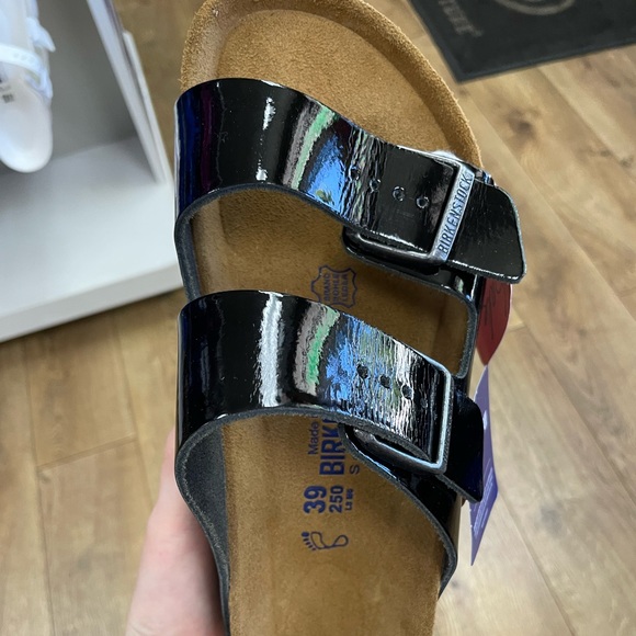 Birkenstock Shoes - Arizona black patent size 39